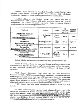Yazı ve Katılım Şartları (3 sayfa)