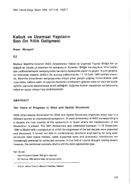 Kabuk ve Uzamsal Yapıların Son On Yıllık Gelişmesi