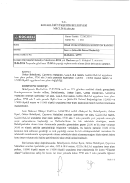 re. - Kocaeli B&uuml;y&uuml;kşehir Belediyesi