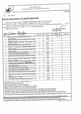VAN BÖLGE EGITIM VE ARAŞTIRMA HASTANESI 05.12.2014