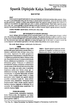 Spastik Diplejide Kal&ccedil;a İnStabilitesi