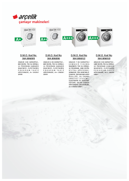 &ccedil;amaşır makineleri