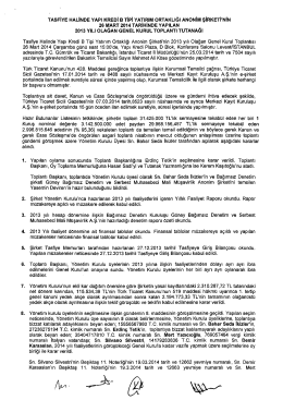 TAsFiYE HALİNDE YAPI KREDI B TIPI YATIRIM oRTAKLıĞı ANoNIııı