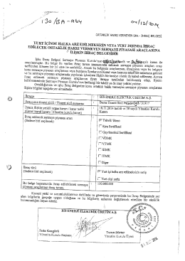 _YURT iÇİNDE HALKA ARZ EDİLMEKSİZİN veya YUjar