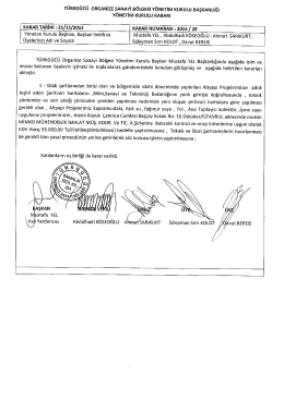 TÜRRGÜCÜ oReANizız sANAYi aöLGEsi