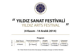 YıLDız sANAT FESTİVALİ - Yıldız Teknik Üniversitesi