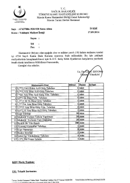 sAĞLıK BAKANLIĞI - Tarsus Devlet Hastanesi