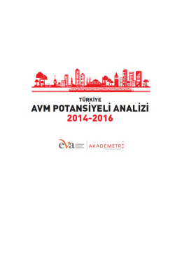 Türkiye AVM Potansiyeli Analizi Raporu 2014-2016