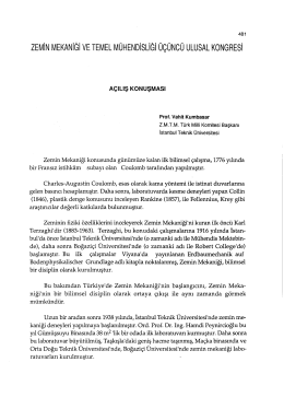 ZM 3-a - Zemin Mekaniği ve Geoteknik Mühendisliği Derneği