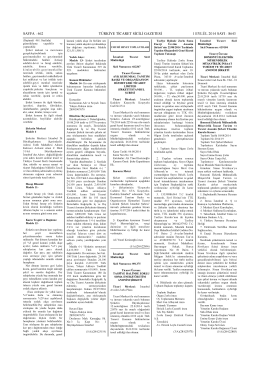 Ticaret Sicil Gazetesi 18