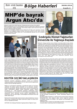 Bölge Haberleri 30/06.2014 - bizim ivrindi gazetesi haber sitesi
