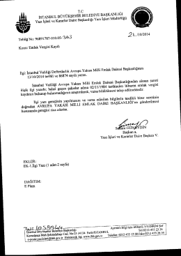 Tebliğ No-363 - İstanbul Büyükşehir Belediyesi