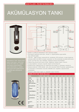 AKÜMÜLASYON TANKI