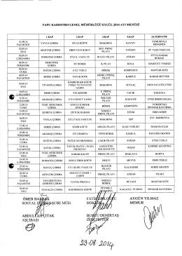 LKAP 2.KAP 3.KAP 4.KAP ALTERNATİF 01.09.14