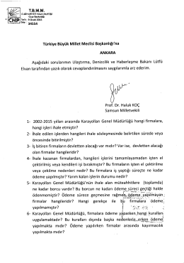 ANKARA - T&uuml;rkiye B&uuml;y&uuml;k Millet Meclisi