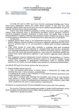 T.c &Ccedil;EVRE vE şEHİRcİLİK BALANLIĞI