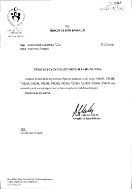 Cevap - T&uuml;rkiye B&uuml;y&uuml;k Millet Meclisi