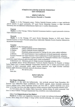 Türkiye İstatistik Kurumu Personel İzin Yönergesi