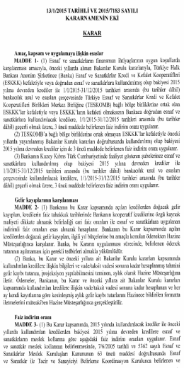 Kararın eki için tıklayınız