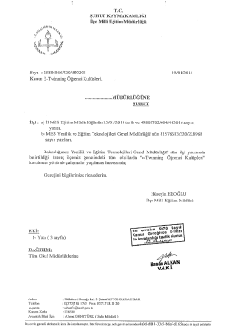 rr.C. ŞUHUT KAYMAKAMLIĞI Iı&ccedil;e Mini Eğitim M&uuml;aiiı-ı&uuml;ğ&uuml;