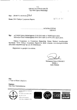 2014 T&uuml;rkiye Uyuşturucu Raporu - erzurum