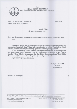 Yapılacak İşlem Basamakları İçin Tıklayınız!!