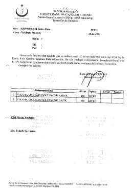 TC SAĞLIK BAKANLIĞI TÜRKİYE KAMU I