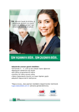TEB_Staj İlanı