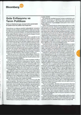 Gıda Enflasyonu ve Tarım Politikası