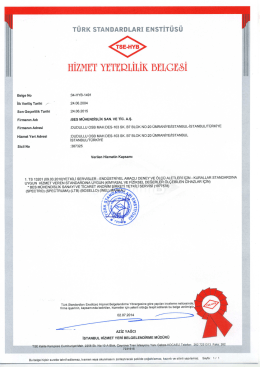 tse-hyb-24.06.2015 (PDF) - BES Mühendislik San. ve Tic. A.Ş