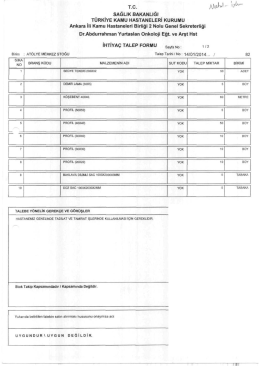 sAĞLİK BAKANLİĞİ - Dr. Abdurrahman Yurtaslan Ankara Onkoloji