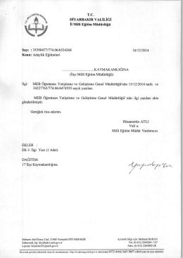 k) - Bağlar İl&ccedil;e Milli Eğitim M&uuml;d&uuml;rl&uuml;ğ&uuml;