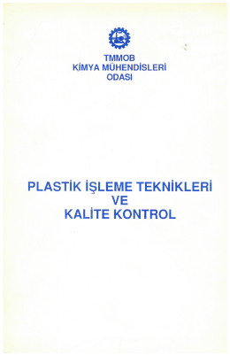 PLASTİK İŞLEME TEKNİKLERİ