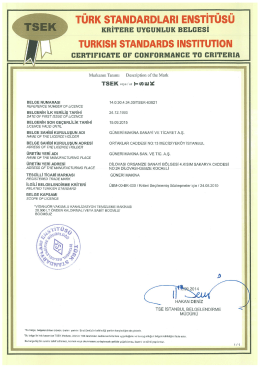 1. T&Uuml;RK sTANDARDLABı ENsTiT&uuml;s&uuml;
