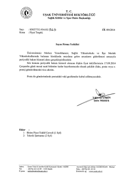 T. C. - Uşak &Uuml;niversitesi