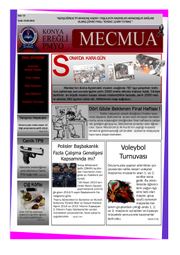 Okul Mecmuası - Konya Ereğli PMYO