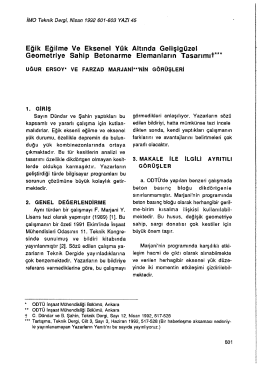 Eğik Eğilme Ve Eksenel Yük Altında Gelişigüzel
