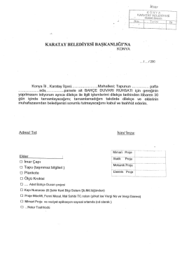 bahçe duvarı ruhsatı