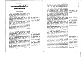 Olumsuzlama (Negation) ve Bilimin Gelişmesi