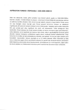 AsPiRAsYoN ToRBAsı DisPosABLE 1500-2000
