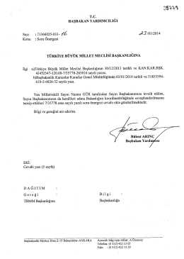 Cevap - T&uuml;rkiye B&uuml;y&uuml;k Millet Meclisi