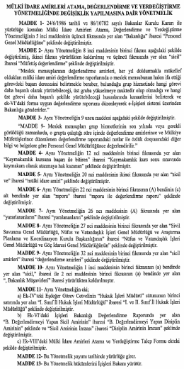 Yönetmelik Metni