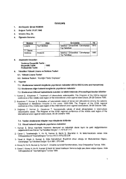 2 4 5 - İstanbul Kemerburgaz &Uuml;niversitesi