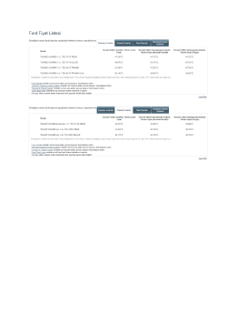 Ford Fiyat Listesi