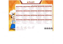 2014-Mart Ayı Yemek Listesi