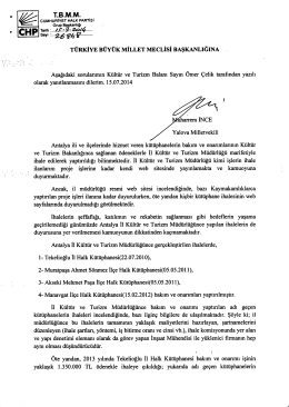 türkiye büyük millet meclisi başkanlığına