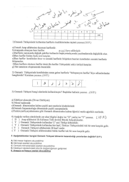 11.11.2014 10. Sınıflar Osm. Türkçesi