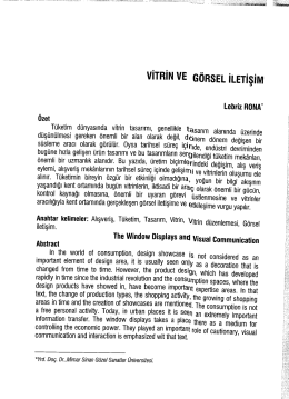 VİTRİN VE GÖRSEL İLETİŞİM Lebriz RONA