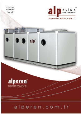 Alp klima santralleri - Alperen M&uuml;hendislik