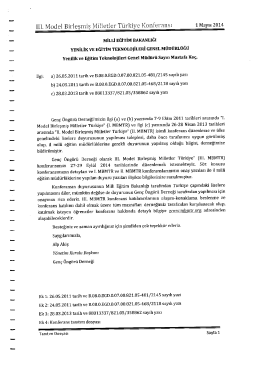 Ek-2 için tıklayınız - Iğdır İl Milli Eğitim Müdürlüğü